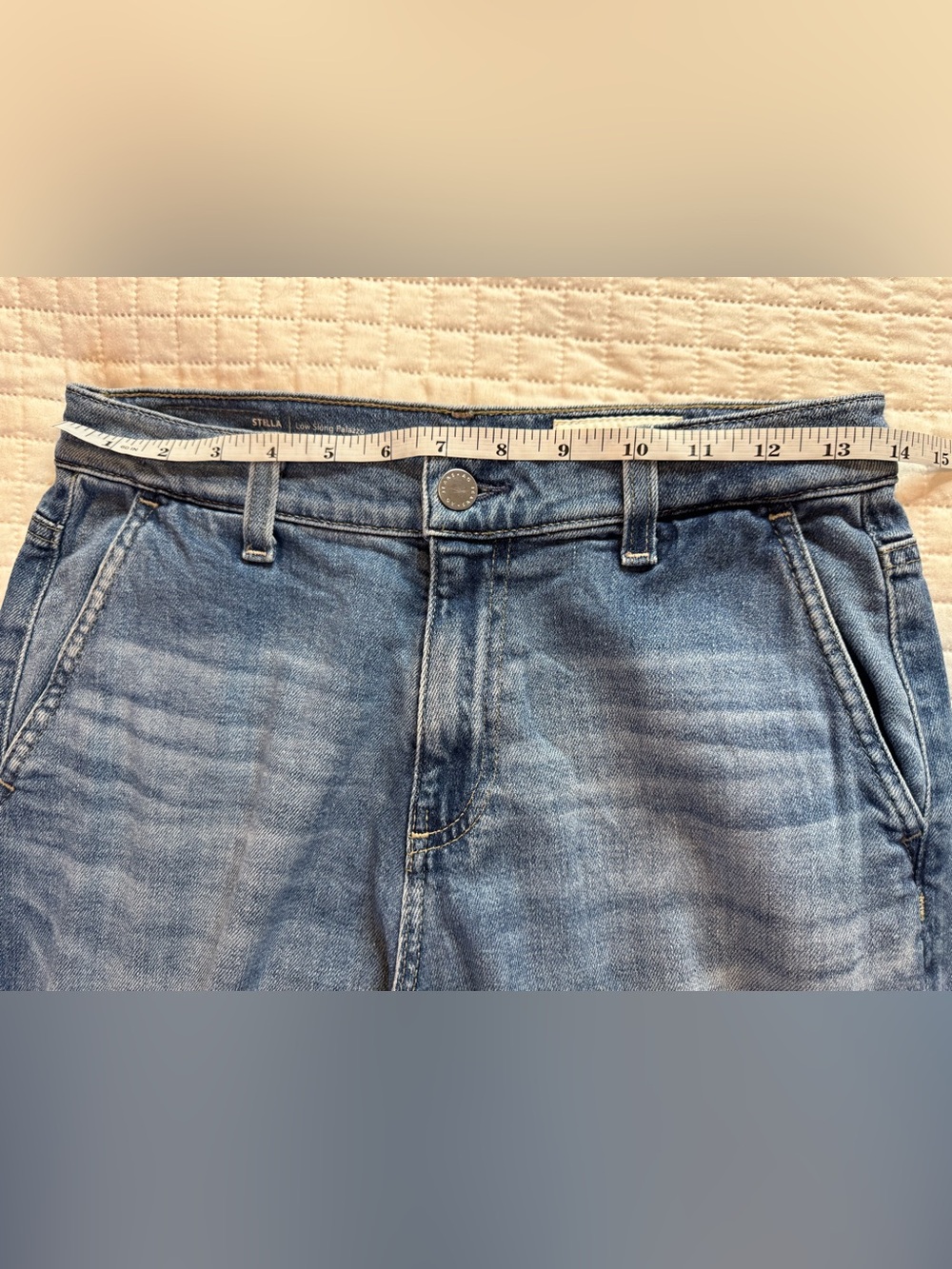 AG Jeans Stella low slung palazzo wide leg in Abyss Size 25 Adriana Goldschmied - Picture 11 of 14